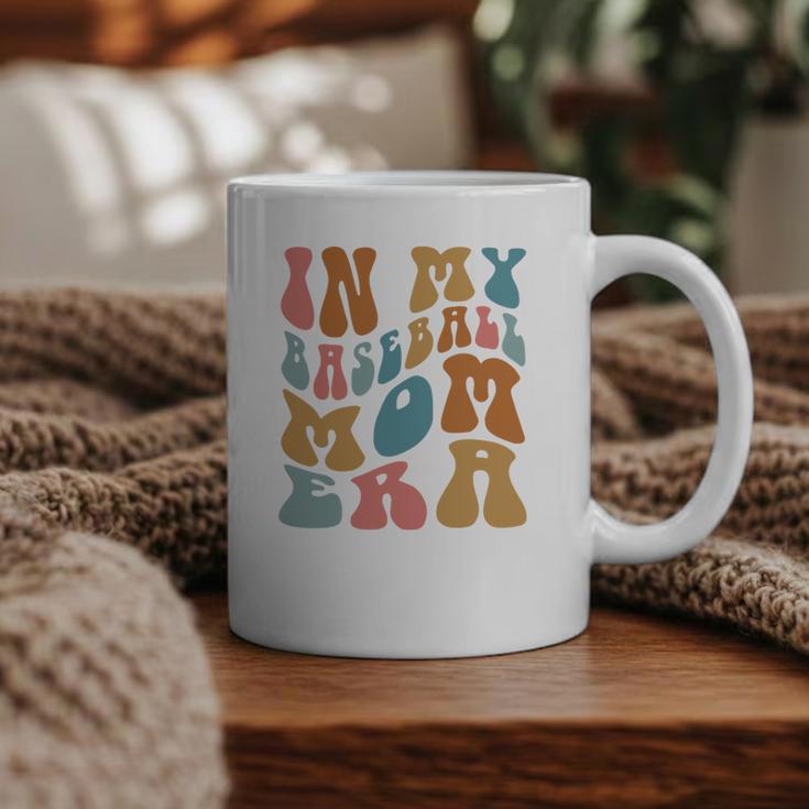 Groovy In My Baseball Mom Era Softball Game Day Graphic Print Coffee Mug