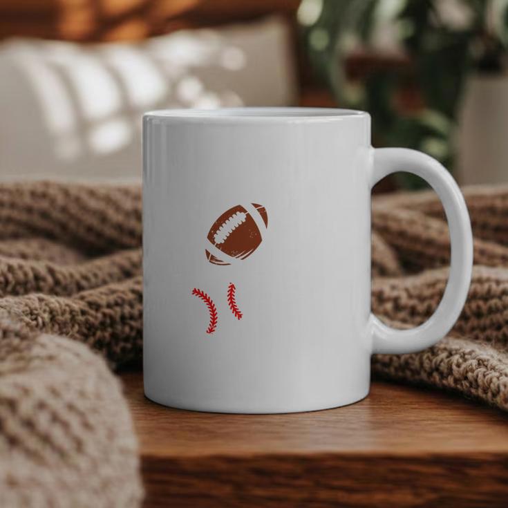 Mom Of Ballers USA Flag Football Baseball Mom Graphic Print Coffee Mug
