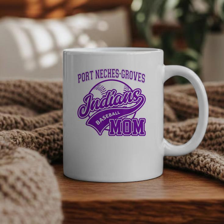 Port Neches-Groves High School PNG Indians Baseball Mom Graphic Print Coffee Mug