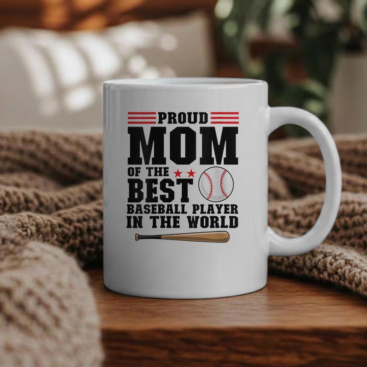 Proud Mom Of An Awesome Baseball Baseball Mom Graphic Print Coffee Mug