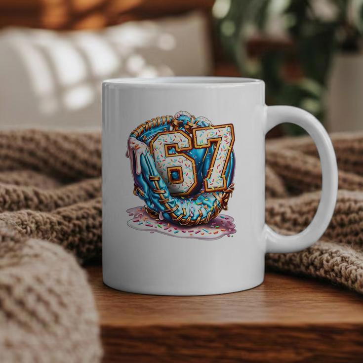 Six Seven Baseball Lifestyle 67 Meme Gen Alpha Slang Premium Tri-Blend Graphic Print Coffee Mug