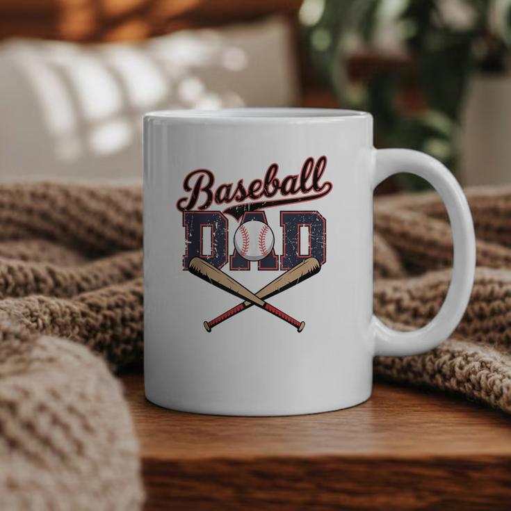 Vintage Baseball Dad For Game Day Father's Day Toddler Kids Graphic Print Coffee Mug