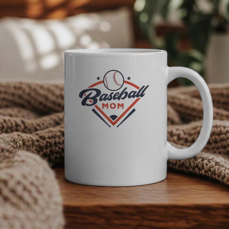 Vintage Baseball Mom Ballpark Momma Baseball Lover Graphic Print Coffee Mug