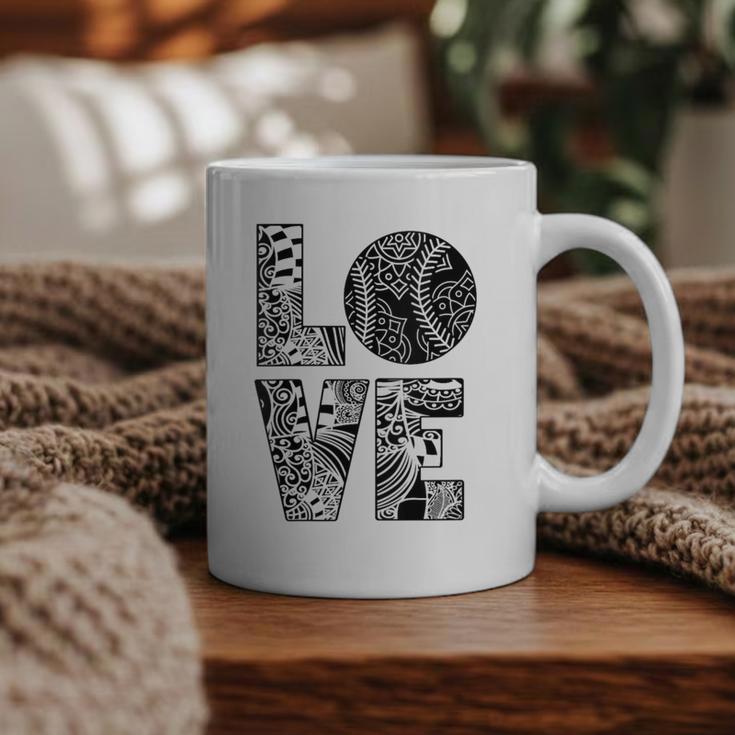 Women's Baseball Softball Baseball Mom LOVE Baseball Graphic Print Coffee Mug