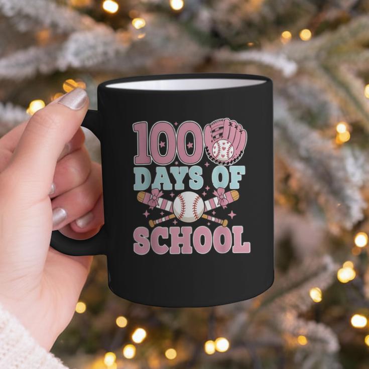100 Days Of School Baseball 100th Day Of School Girls Graphic Print Coffee Mug 100 Days Of School Baseball 100th Day Of School Girls Graphic Print Coffee Mug