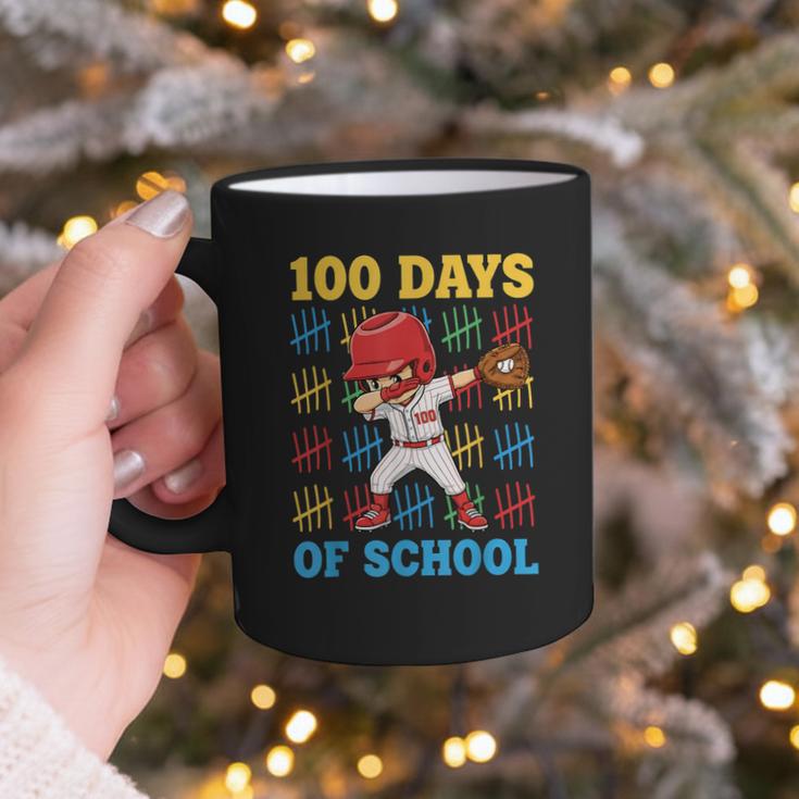 100 Days Of School Baseball Bat 100th Day Of School Boys Graphic Print Coffee Mug