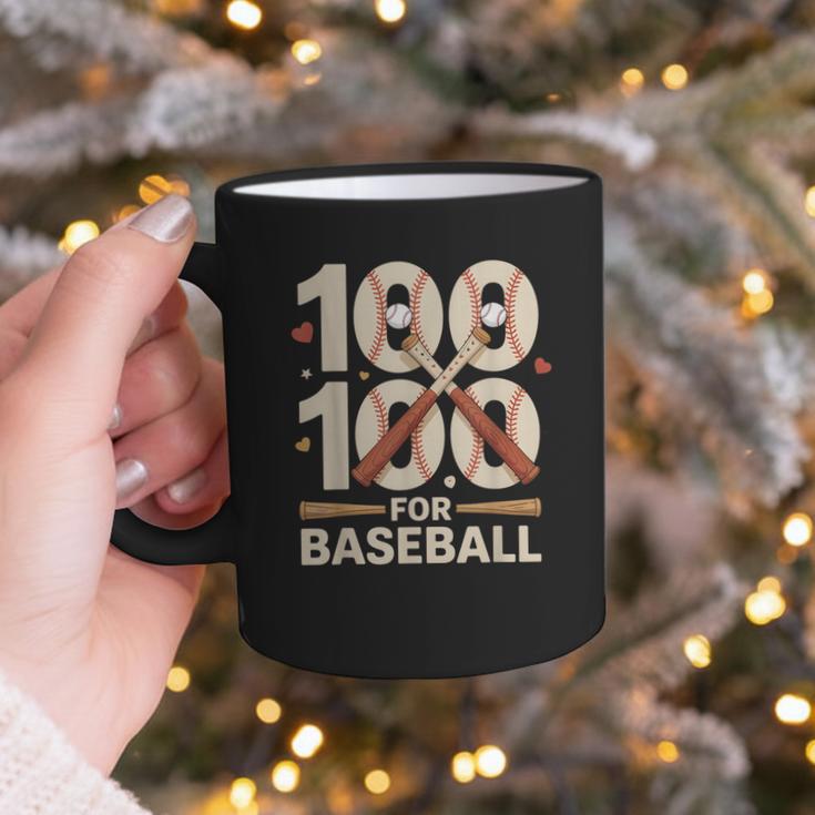 100 Days Of School Baseball Love Valentine’s Day Men Women Graphic Print Coffee Mug
