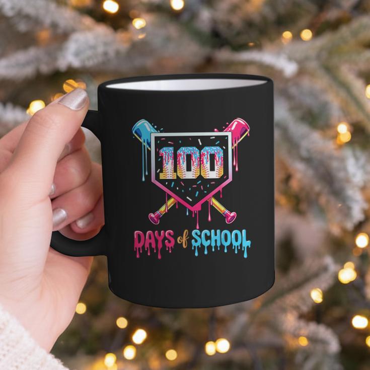 100 Days Of School Ice Cream Drip Baseball 100 Days Smarter Graphic Print Coffee Mug 100 Days Of School Ice Cream Drip Baseball 100 Days Smarter Graphic Print Coffee Mug