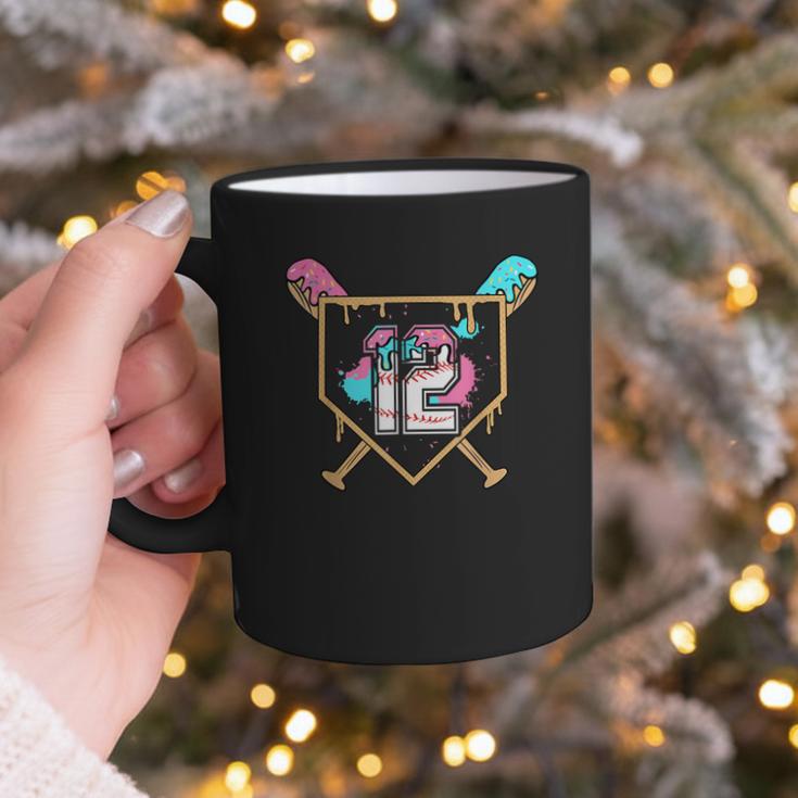 12th Birthday Baseball Bat Ice-Cream Drip 12yrs Old Boy Kid Graphic Print Coffee Mug 12th Birthday Baseball Bat Ice-Cream Drip 12yrs Old Boy Kid Graphic Print Coffee Mug