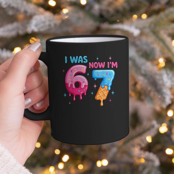 I Was 6 Now I'm 7 Meme Six Seven Baseball 7th Birthday Graphic Print Coffee Mug I Was 6 Now I'm 7 Meme Six Seven Baseball 7th Birthday Graphic Print Coffee Mug