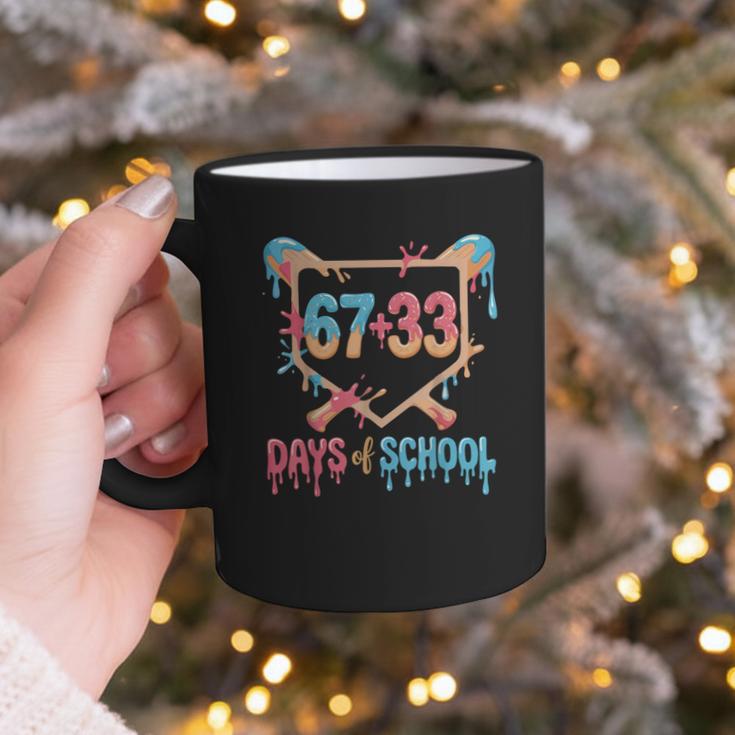 67 33 Days Of School Baseball Drip 100 Days Of School Graphic Print Coffee Mug 67 33 Days Of School Baseball Drip 100 Days Of School Graphic Print Coffee Mug