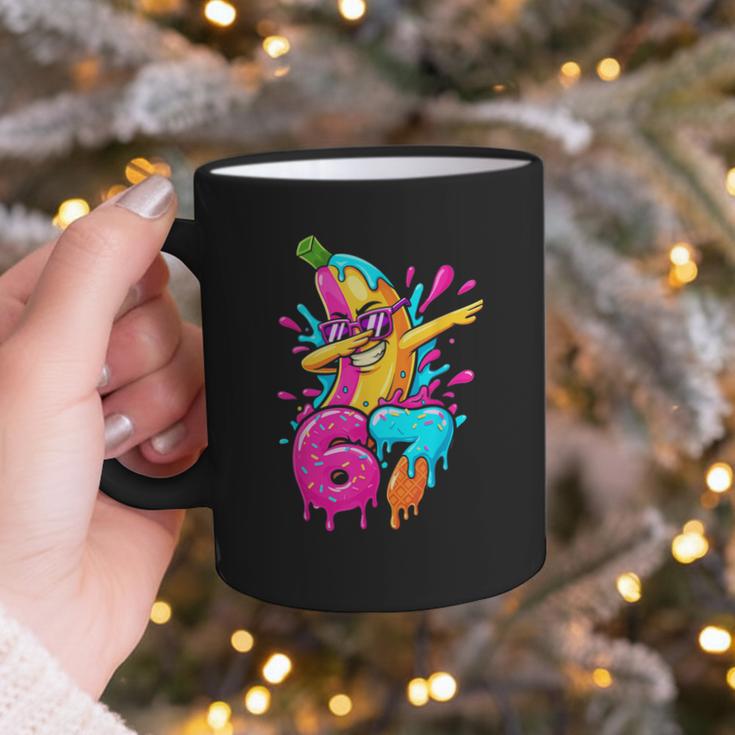 67 Baseball Dabbing Banana 6 7 Dripping Ice Cream Meme Graphic Print Coffee Mug 67 Baseball Dabbing Banana 6 7 Dripping Ice Cream Meme Graphic Print Coffee Mug