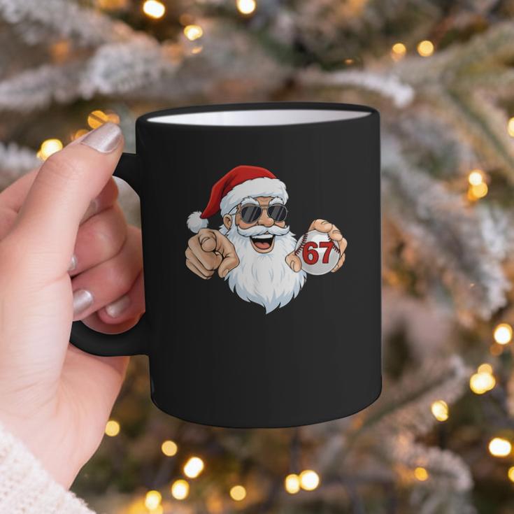 67 Baseball Santa Six Seven Meme Christmas Men Women Kids Graphic Print Coffee Mug