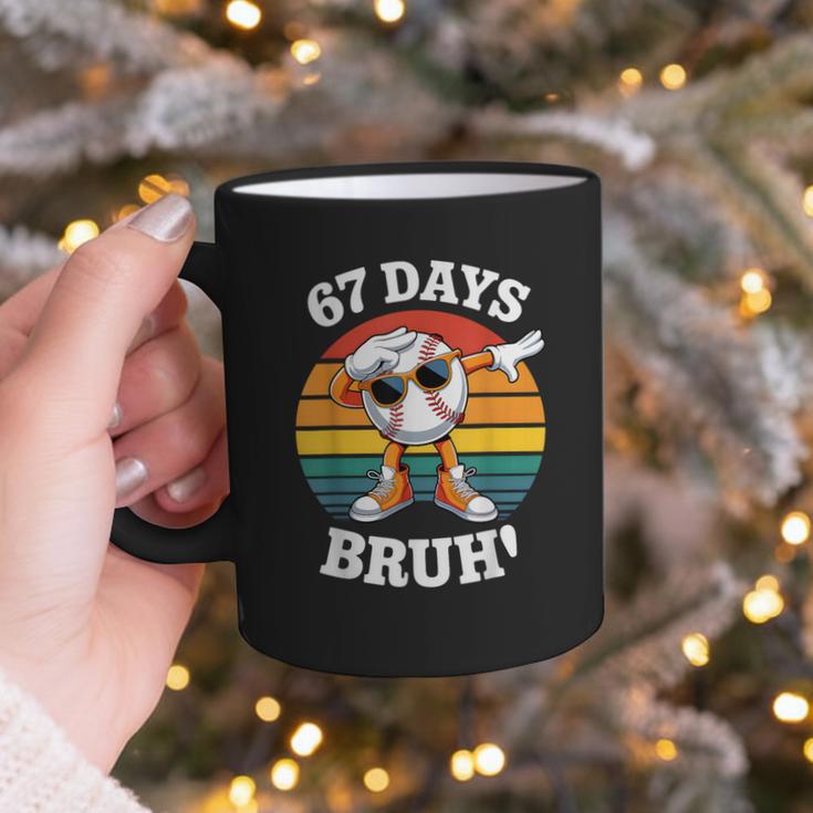 67 Days Of School Bruh Teacher Kids Dabbing Baseball Graphic Print Coffee Mug 67 Days Of School Bruh Teacher Kids Dabbing Baseball Graphic Print Coffee Mug