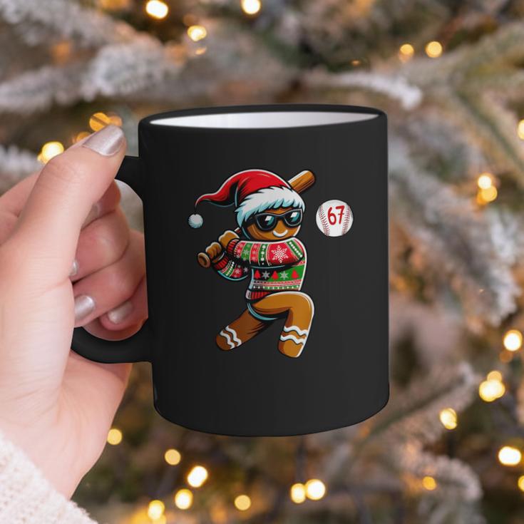 67 Gingerbread Man Playing Baseball Christmas 6 7 Meme Graphic Print Coffee Mug 67 Gingerbread Man Playing Baseball Christmas 6 7 Meme Graphic Print Coffee Mug