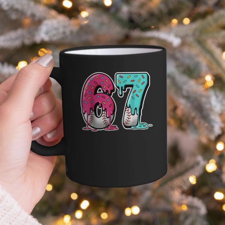 67 Ice Cream Drip Baseball Gen Alpha Slang Six Seven Meme Graphic Print Coffee Mug 67 Ice Cream Drip Baseball Gen Alpha Slang Six Seven Meme Graphic Print Coffee Mug