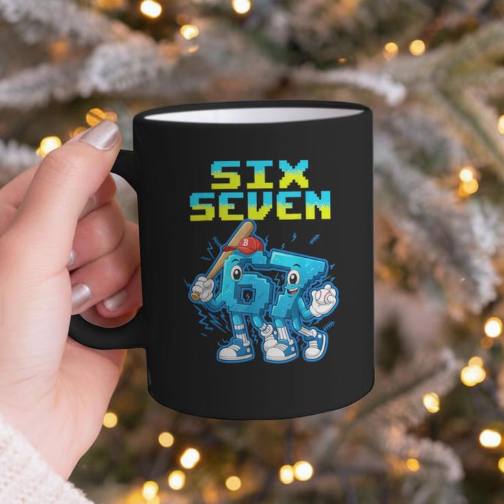 67 Six Seven 6-7 Italian Brainrot Kids Baseball Meme Graphic Print Coffee Mug