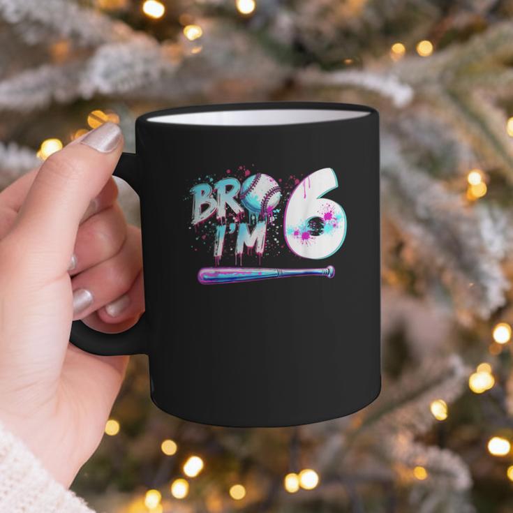 6th Birthday Boy Bro I'm 6 Year Old Baseball Ice Cream Drip Graphic Print Coffee Mug 6th Birthday Boy Bro I'm 6 Year Old Baseball Ice Cream Drip Graphic Print Coffee Mug