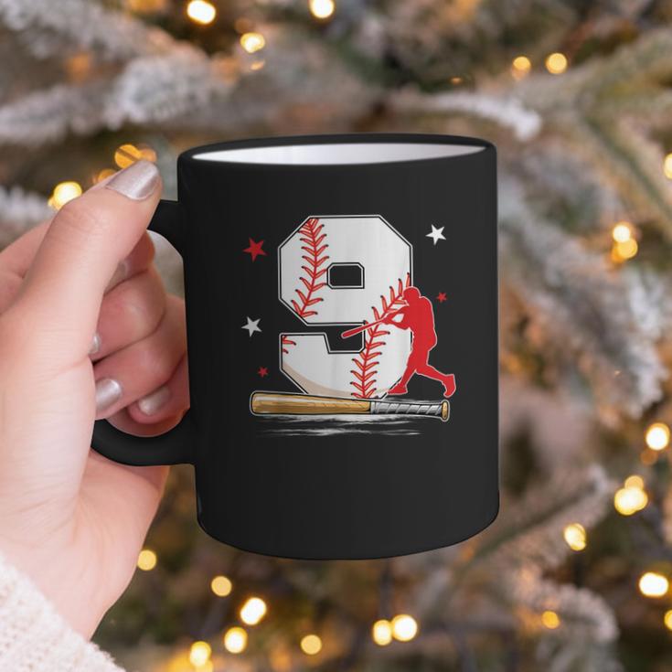 9 Years Old Baseball Birthday Boy 9th Bday Party Graphic Print Coffee Mug 9 Years Old Baseball Birthday Boy 9th Bday Party Graphic Print Coffee Mug