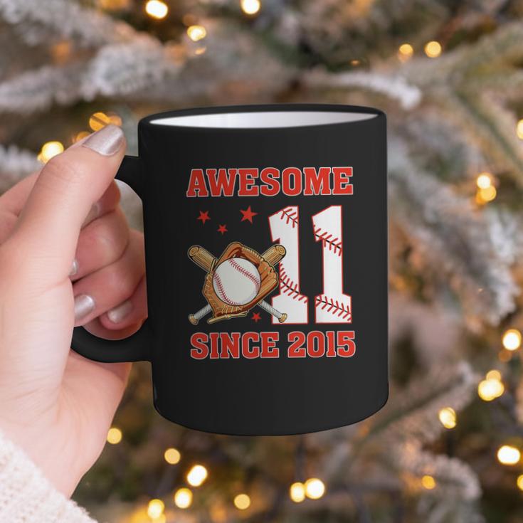 Awesome Since 2015 11 Year Old Boys Bday Baseball Theme Graphic Print Coffee Mug