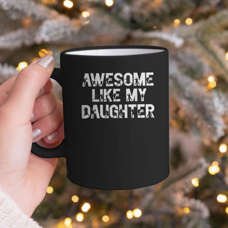 Awesome Like My Daughter Baseball Dad Father's Day Graphic Print Coffee Mug Awesome Like My Daughter Baseball Dad Father's Day Graphic Print Coffee Mug