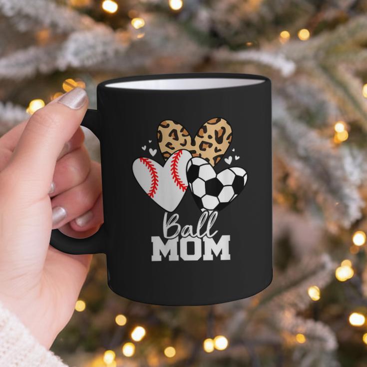 Ball Mom Soccer Baseball Mom Heart Graphic Print Coffee Mug Ball Mom Soccer Baseball Mom Heart Graphic Print Coffee Mug