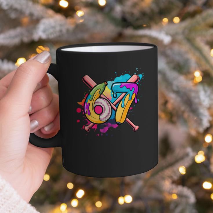 Banana Baseball 67 Ice Cream Drip Meme Graphic Print Coffee Mug