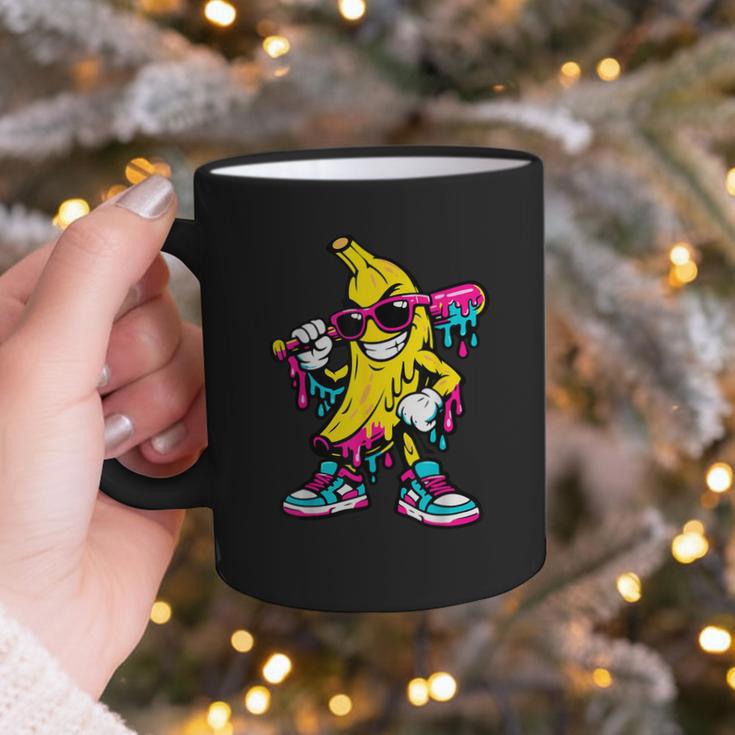 Banana Baseball Drip Graphic Print Coffee Mug Banana Baseball Drip Graphic Print Coffee Mug