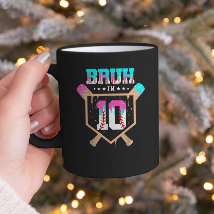 Baseball 10 Year Old Ice Cream Drip 10th Birthday Boy Player Graphic Print Coffee Mug Baseball 10 Year Old Ice Cream Drip 10th Birthday Boy Player Graphic Print Coffee Mug