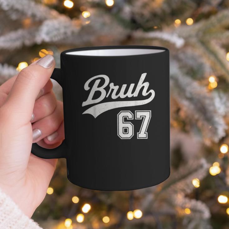 Baseball 6 7 Bruh Number 67 Six Seven Meme Boys Kids Graphic Print Coffee Mug