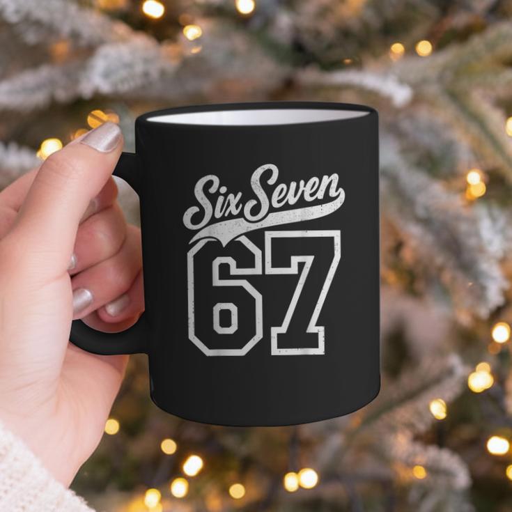 Baseball 6 7 Number 67 Six Seven Meme Boys Youth Kids Graphic Print Coffee Mug