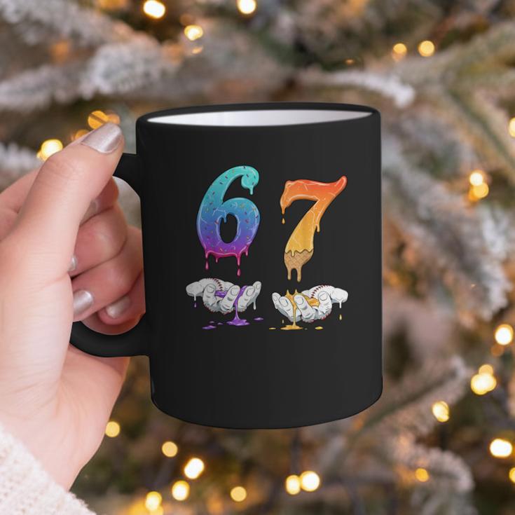 Baseball 67 Ice Cream Drip Six Seven Boys Meme Graphic Print Coffee Mug