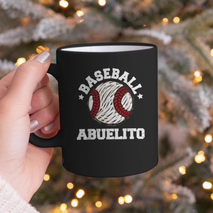 Baseball Abuelito Distressed Vintage Grandpa Game Day Graphic Print Coffee Mug