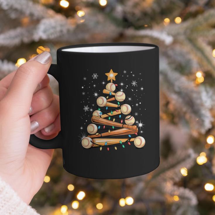 Baseball Christmas Tree Light Xmas Baseball Graphic Print Coffee Mug Baseball Christmas Tree Light Xmas Baseball Graphic Print Coffee Mug