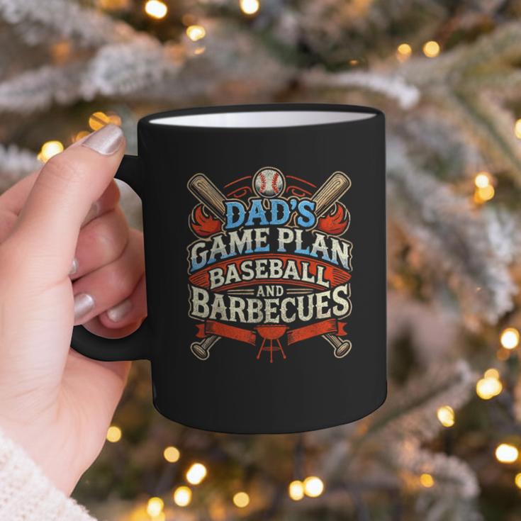Baseball Dad BBQ Grill Dad's Game Plan Baseball & Barbecues Graphic Print Coffee Mug Baseball Dad BBQ Grill Dad's Game Plan Baseball & Barbecues Graphic Print Coffee Mug