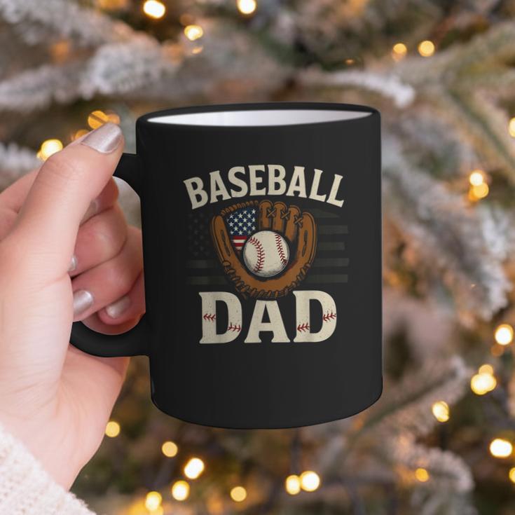 Baseball Dad Fathers Day American USA Flag Men Boys Kids Graphic Print Coffee Mug Baseball Dad Fathers Day American USA Flag Men Boys Kids Graphic Print Coffee Mug