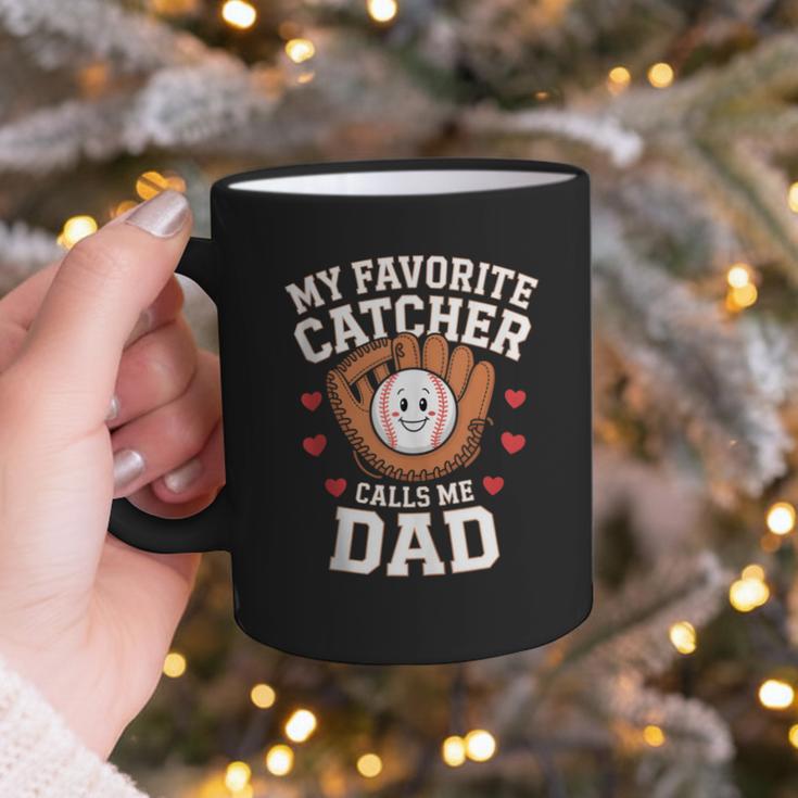 Baseball Dad Father's Day Catcher Men Graphic Print Coffee Mug