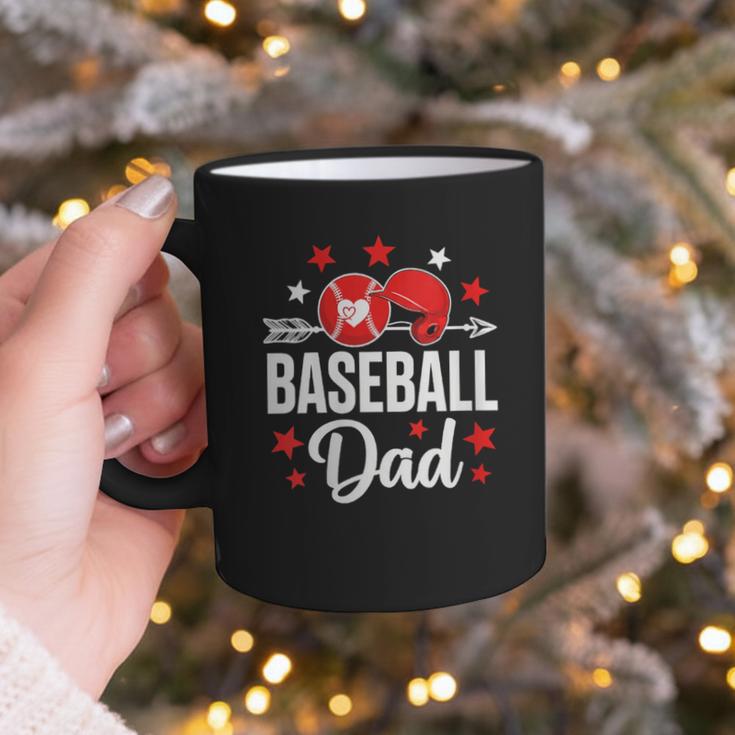 Baseball Dad Baseball Father's Day Baseball Player Men Graphic Print Coffee Mug
