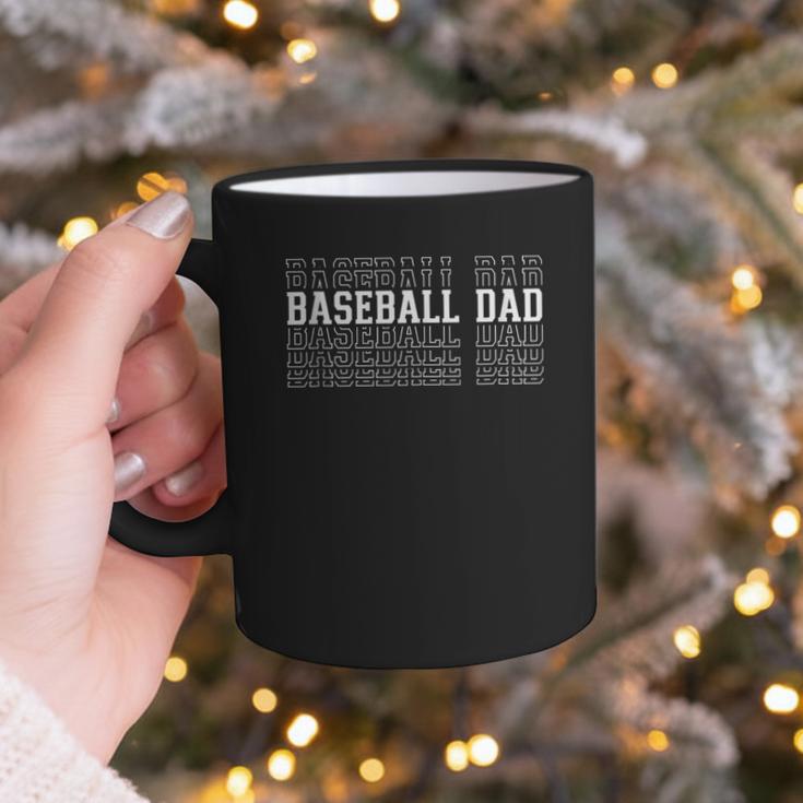 Baseball Dad Layered Text Father Coach Player Graphic Print Coffee Mug Baseball Dad Layered Text Father Coach Player Graphic Print Coffee Mug