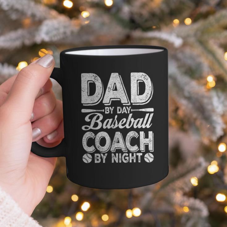 Baseball Dad For Men Dad By Day Baseball Coach By Night Graphic Print Coffee Mug
