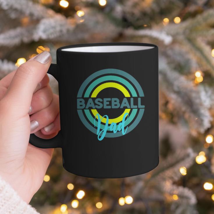 Baseball Dad With Modern Baseball Circles Graphic Print Coffee Mug