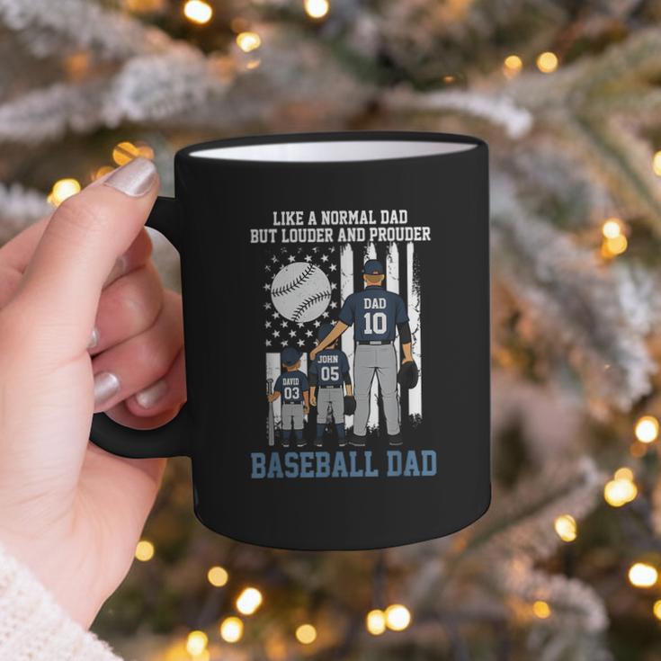 Baseball Dad Like A Normal Dad But Louder And Prouder Graphic Print Coffee Mug
