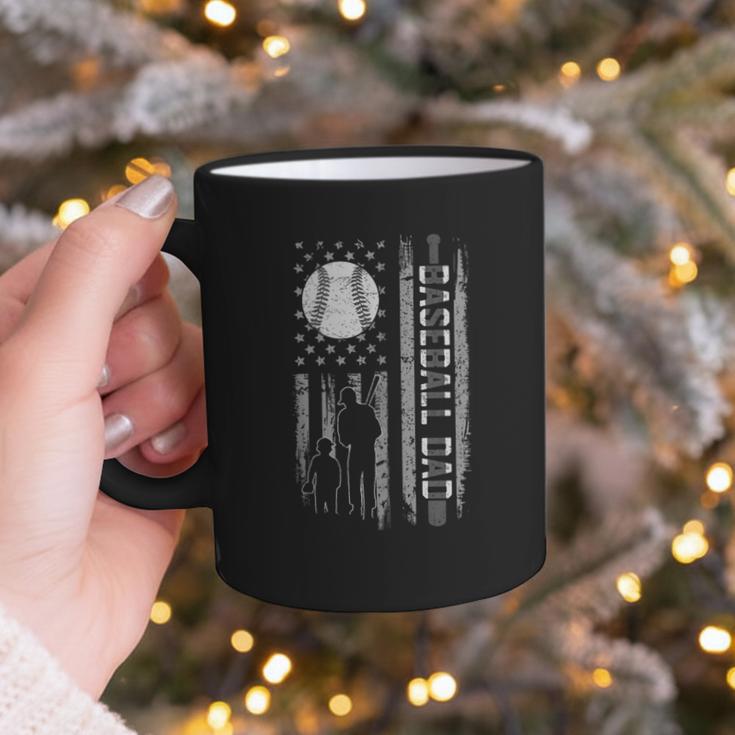 Baseball Dad Silhouette Bat Flag Stars Graphic Print Coffee Mug Baseball Dad Silhouette Bat Flag Stars Graphic Print Coffee Mug