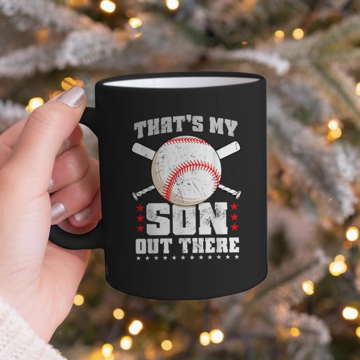 Baseball Dad Softball Game Son Out There Fathersday Baseball Graphic Print Coffee Mug