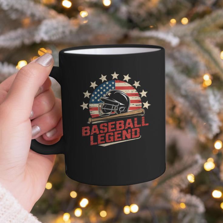 Baseball Dad USA Flag Graphic Print Coffee Mug
