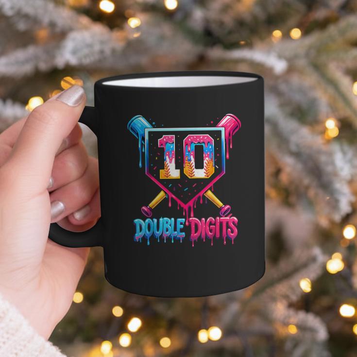 Baseball Drip 10th Birthday Boy Double Digits Ice Cream Drip Graphic Print Coffee Mug Baseball Drip 10th Birthday Boy Double Digits Ice Cream Drip Graphic Print Coffee Mug