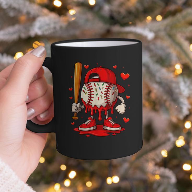 Baseball Drip Ice Cream Apparel Boys Kids Valentines Day Graphic Print Coffee Mug