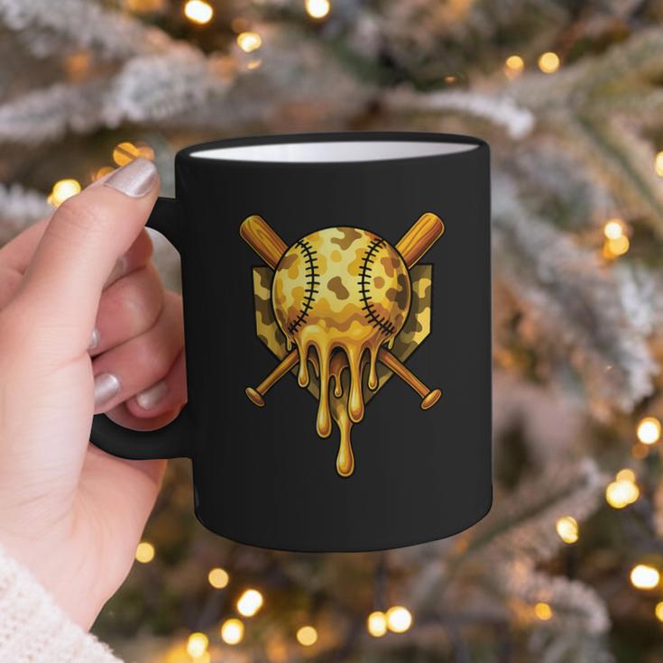 Baseball Drip Ice Cream Camo Cool Graphic Print Coffee Mug