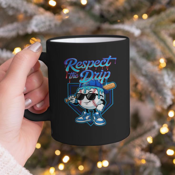 Baseball Drip Ice Cream Respect The Drip Home Plate Boy Kids Graphic Print Coffee Mug Baseball Drip Ice Cream Respect The Drip Home Plate Boy Kids Graphic Print Coffee Mug