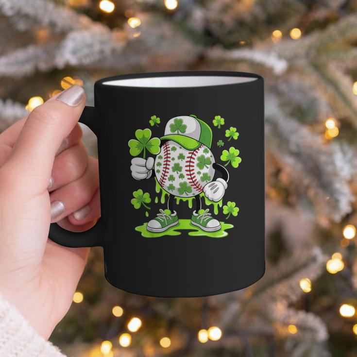 Baseball Drip Ice Cream Shamrock Irish St Patricks Men Graphic Print Coffee Mug